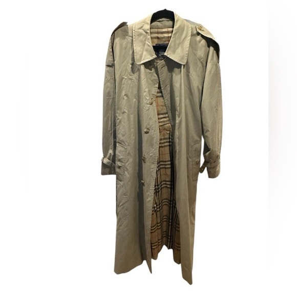 Vintage Burberry Classic Beige Trench Coat size 40 runs big XL - Picture 3 of 16